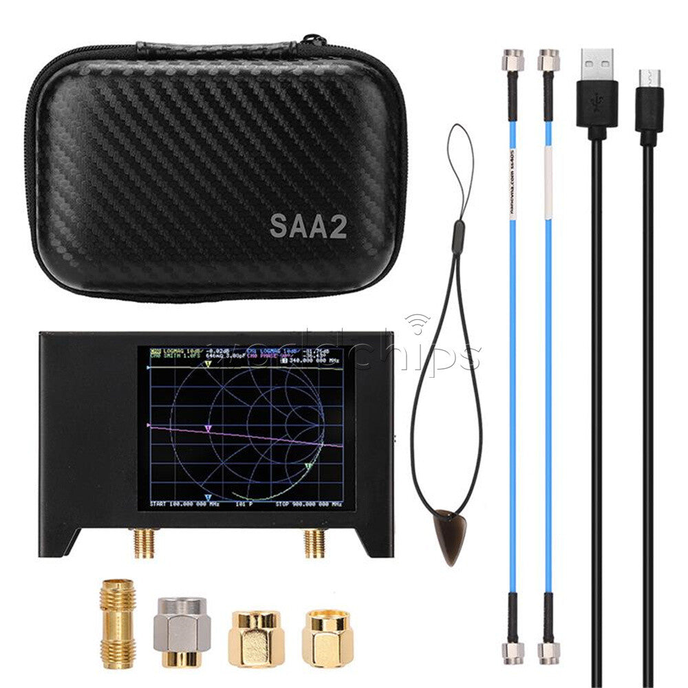 2.8"Inch 4"Inch SAA-2N SAA-2 NanoVNA V2 Vector Network Antenna Analyzer VHF UHF
