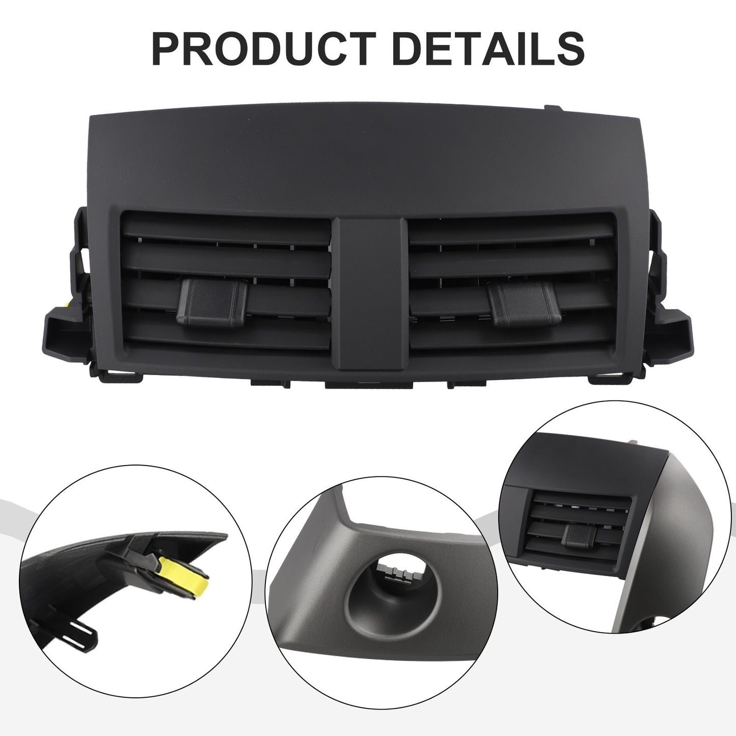Complete Set Center AC Dash Vents+Trim Bezels For Toyota For RAV4 2006 2012//