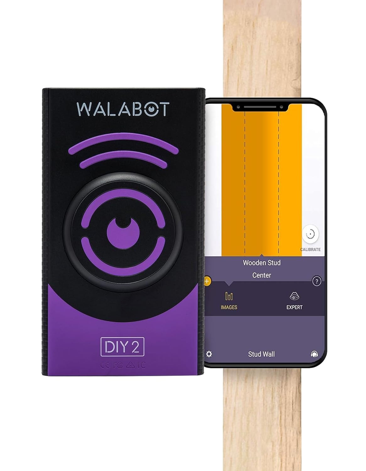 Visual Stud Finder & Wall Scanner, DIY 2, for Drywall, Detects Studs & Wires