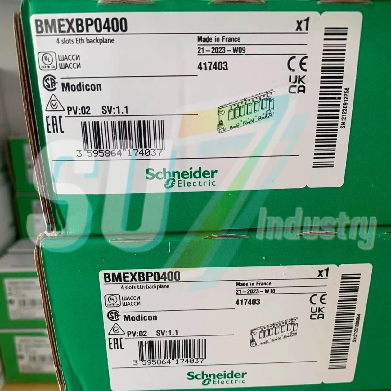 Schneider BMEXBP0400 PLC Module# 1pcs    In Box