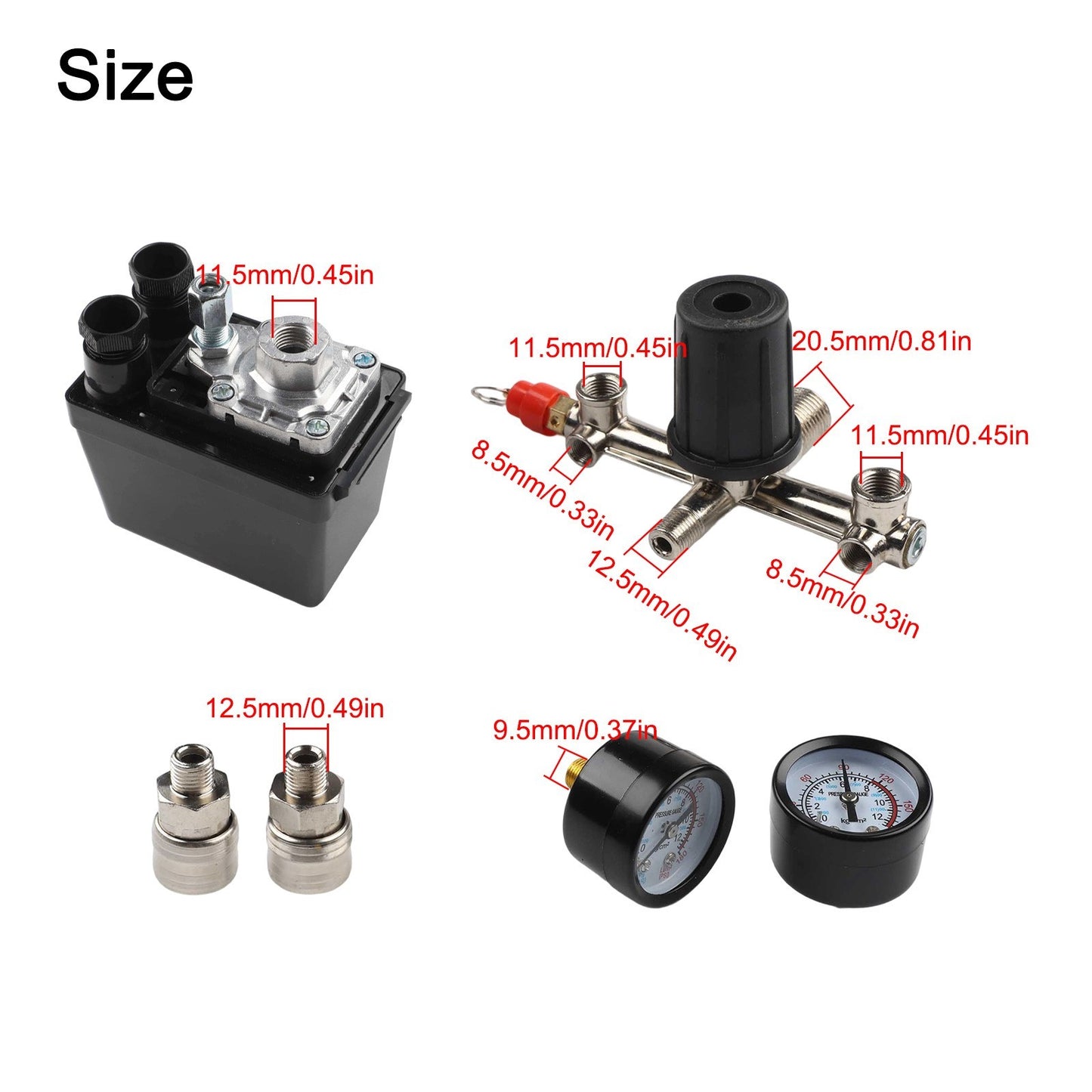 Compressor Pressure Switch Valve with Advanced Sealing and Lightweight Design