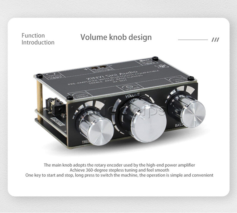 Bluetooth Decoder Board 2-Channels Stereo High&Low Tone Pre-stage Tuning Module