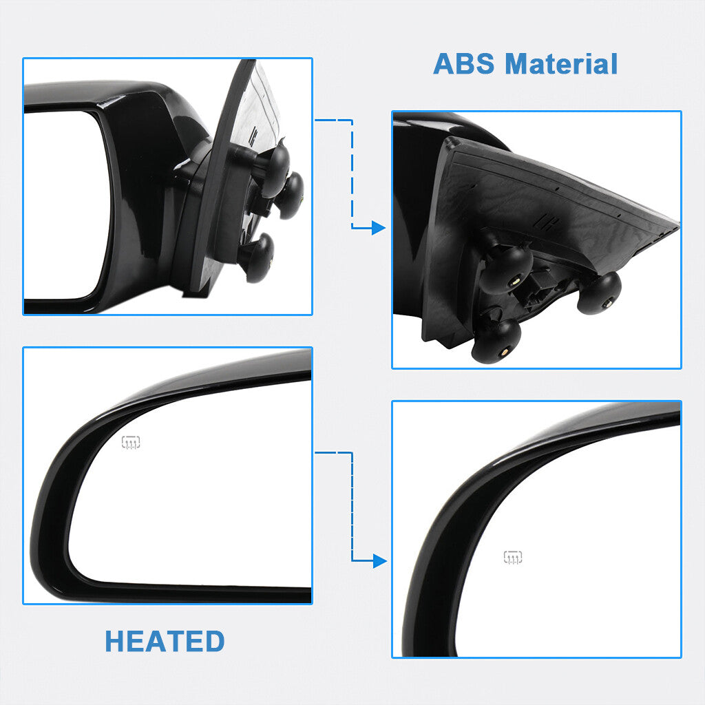 Power Mirror For 2007-2010 Hyundai Sonata Passenger Side Heated Black