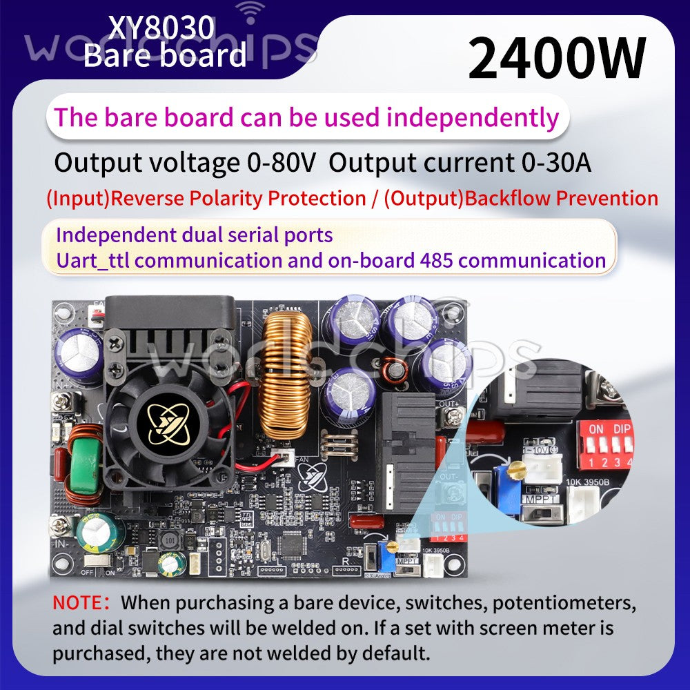 XY8030S XY12530S CNC DC Adjustable Step-Down Power Supply Module 2400W 3070W 30A