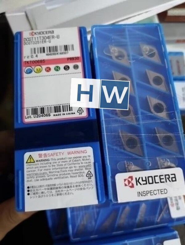 BOx/ 10PCS Kyocera Diamond  CNC Blade DCGT11T304ER-U PR930