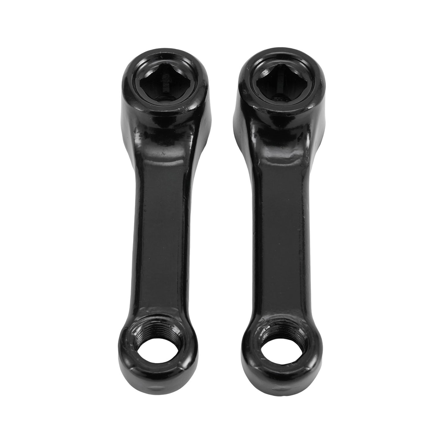 Sleek and Strong 89mm Iron Exercise Bike Cranks Featuring Square Holes