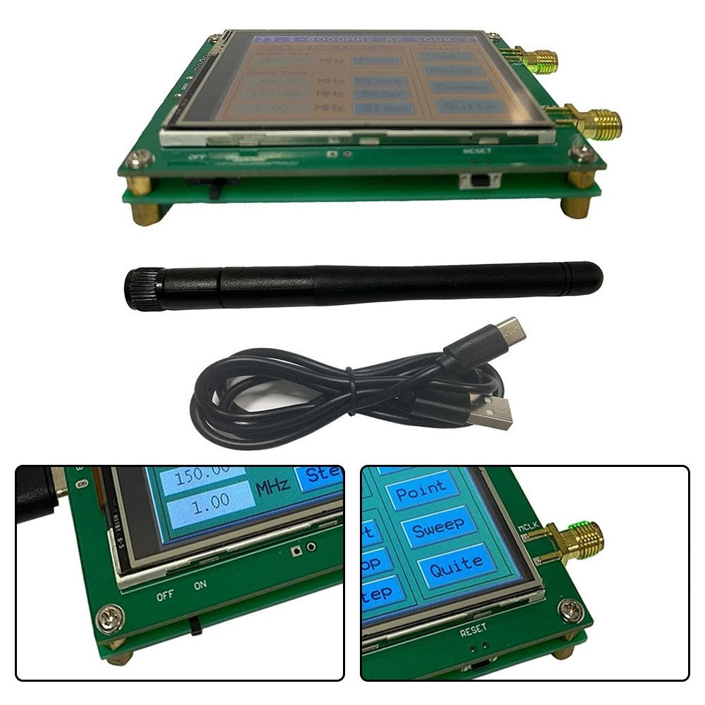 MAX2870 Signal Generator 23 6000 MHz Frequency Range with Touch Screen Control