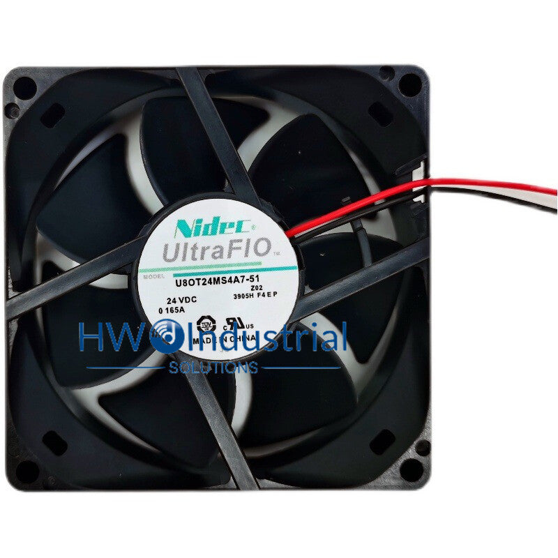 Nidec U80T24MS4A7-51 24V 0.165A 8025 8CM Inverter Cooling Fan
