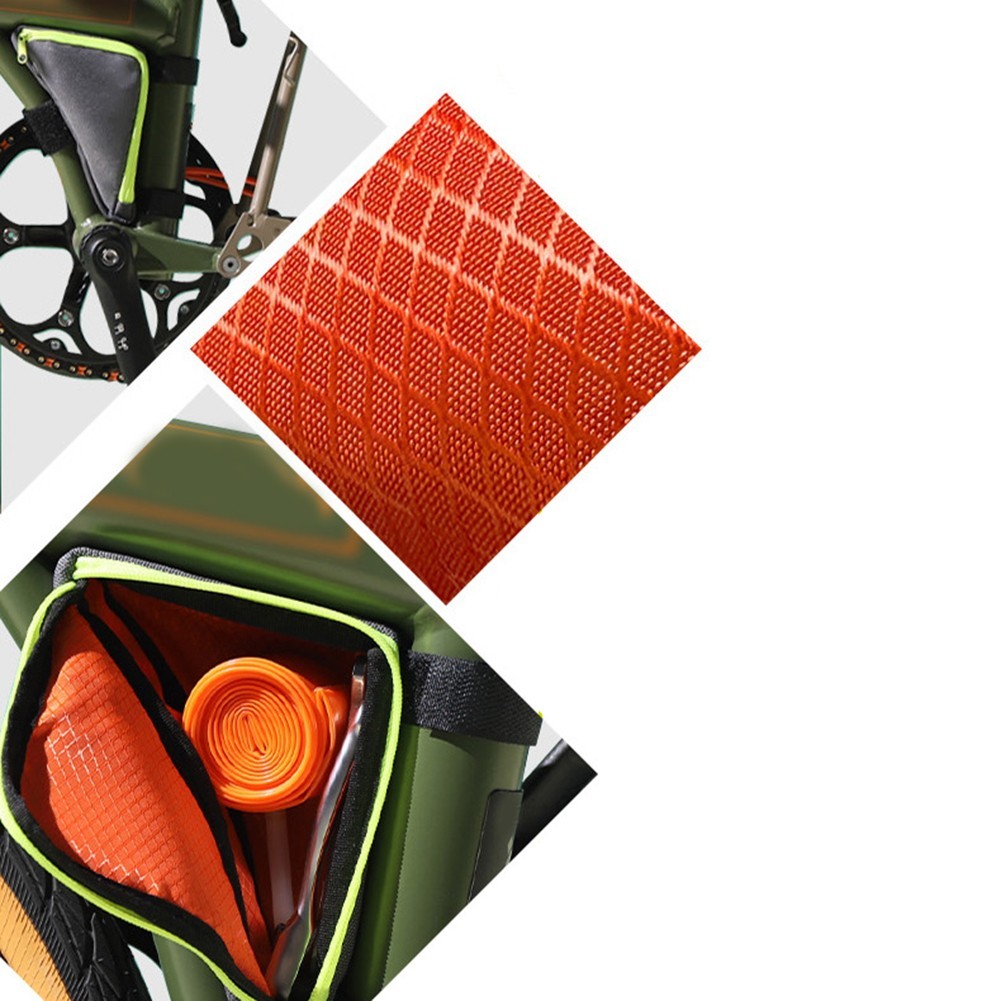 Spacious Triangle Bag for For brompton Bicycle Lightweight and Practical