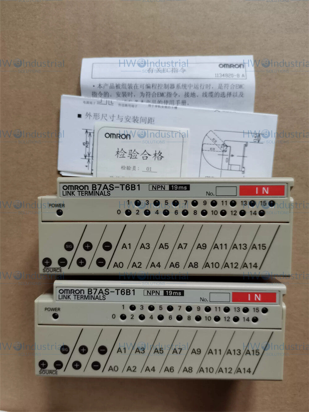 1/Piece  B7AS-T6B1 Omron Programmable Controller Link Terminal