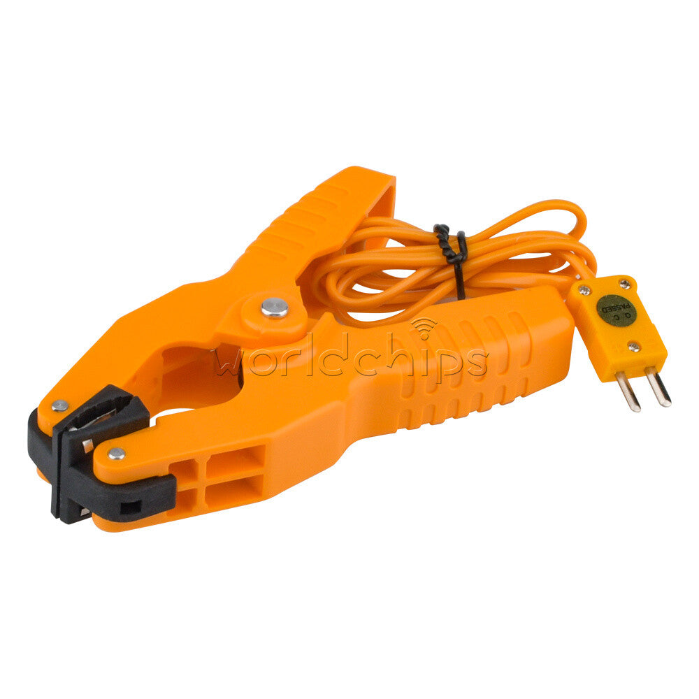 HT-05 Temperature Test Clamp Lead Clip K-Type Probe Thermocouple Pipe Clamp US