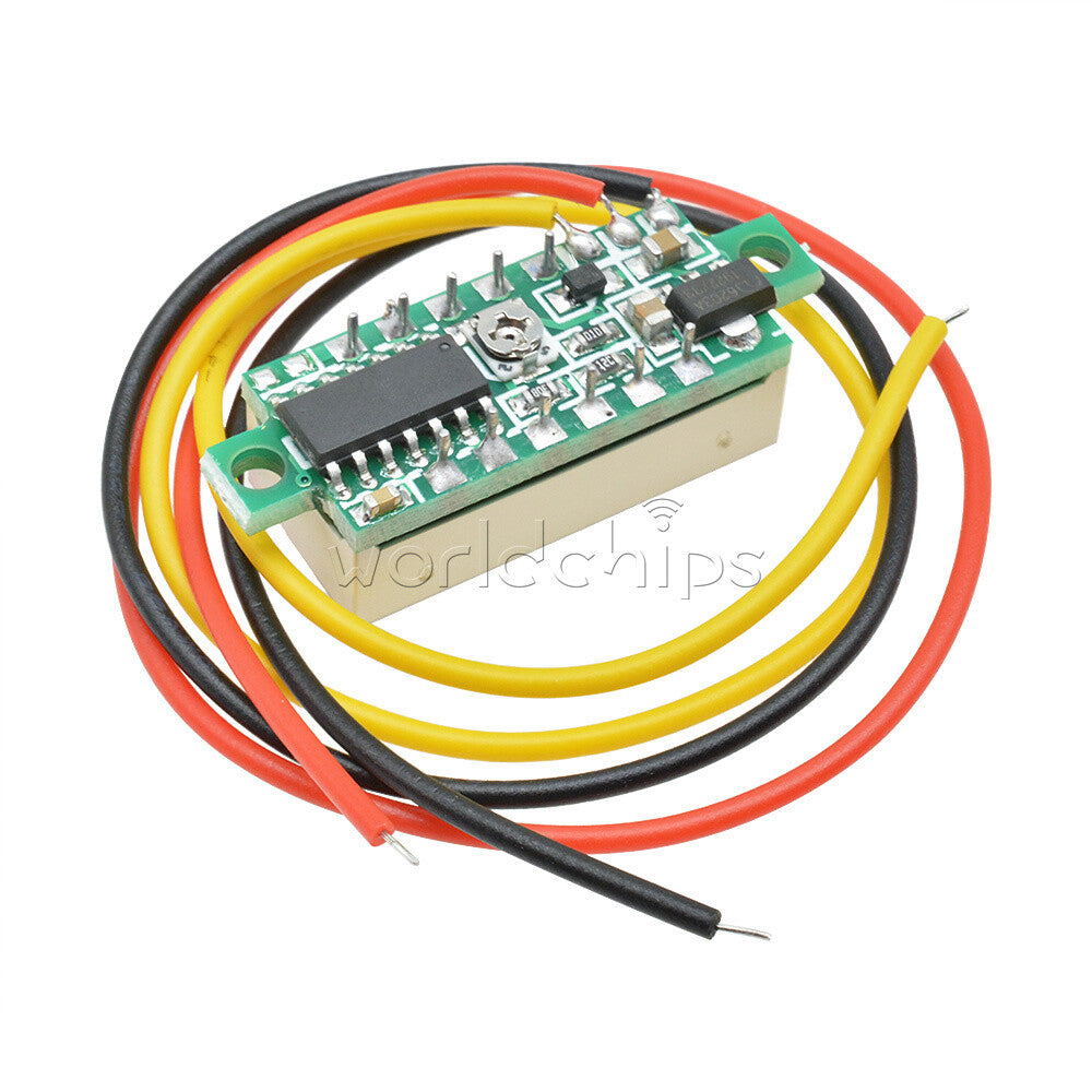 10PCS Mini DC 0-100V 0.28" 3-Digit Voltmeter LED Voltage Panel Meter 3 Wire