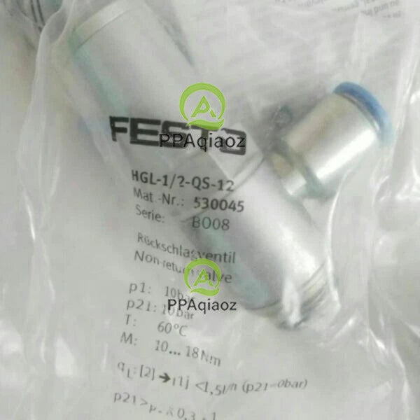 1PC  FESTO HGL-1/2-QS-12 530045 Check Valve Free Shipping