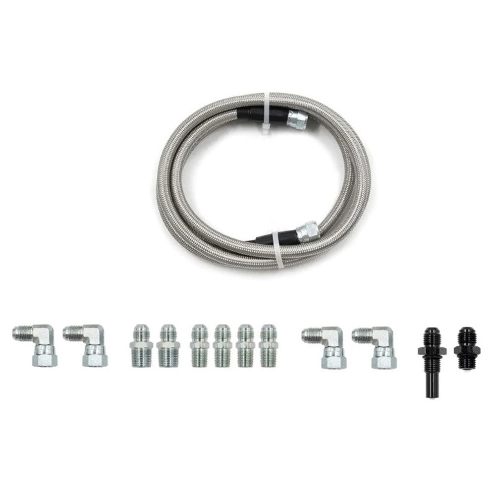 Stainless Steel Flexible Transmission Cooler Lines Kit 6AN for 4L60E 4L80E