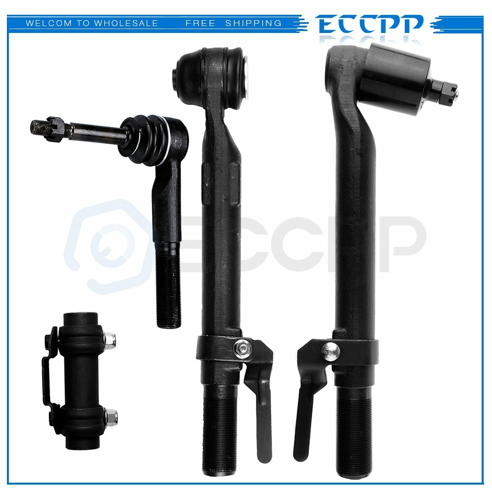 Kit Front Tie Rod Ends Link Steering Parts 4x For 05-09 Ford F-250 Super Duty