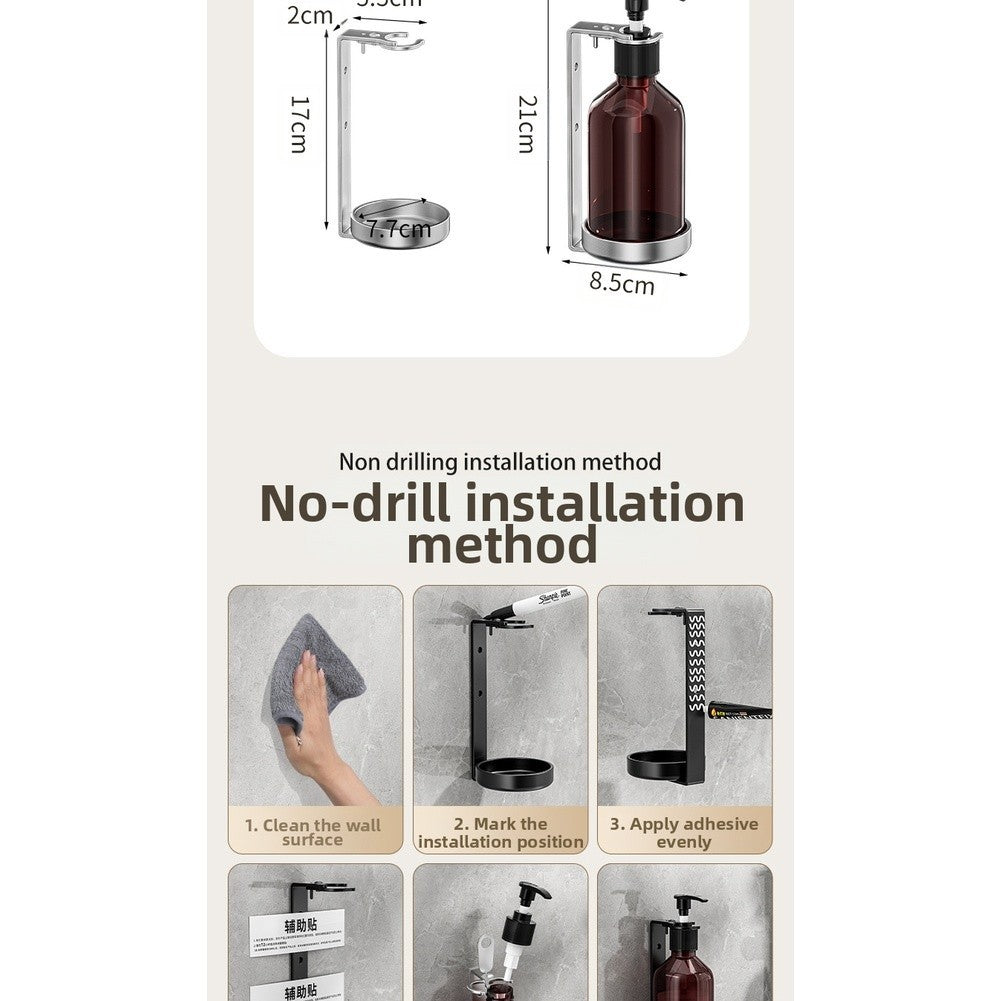 304 Stainless Steel Soap Dispenser with Lock Wall Mounted for Multiple Liquids