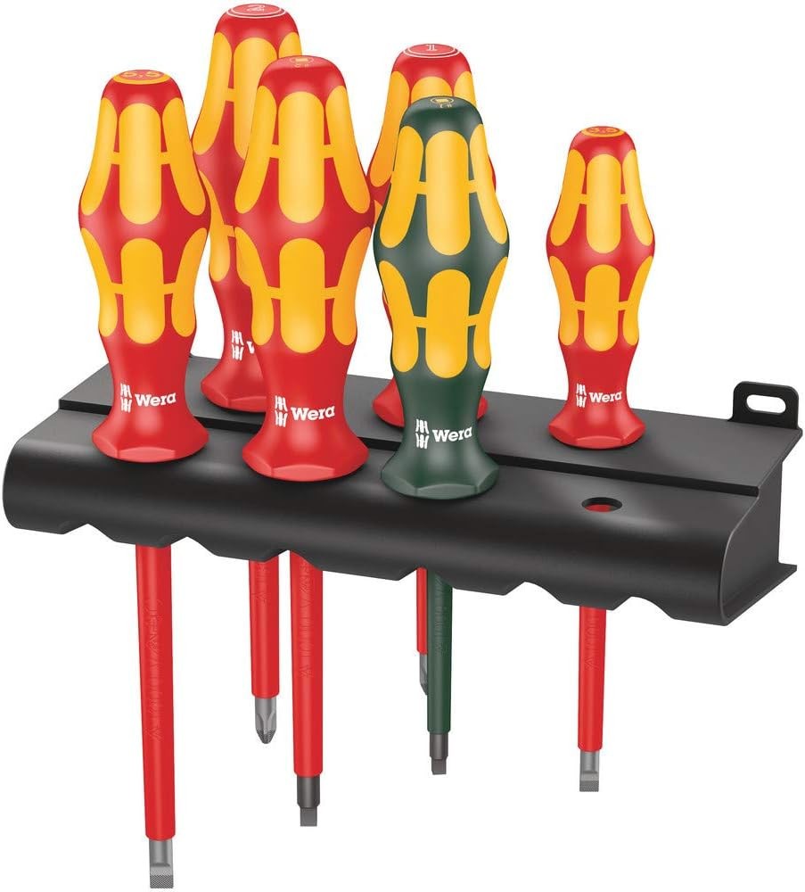 6-Piece Insulated Professional Screwdriver Set, Kraftform Plus, VDE Certified