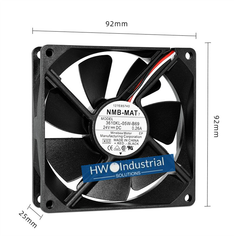 1/piece 3610KL-05W-B69 NMB 3-wire 9025 9CM 24V0.26A high air volume Cooling Fan