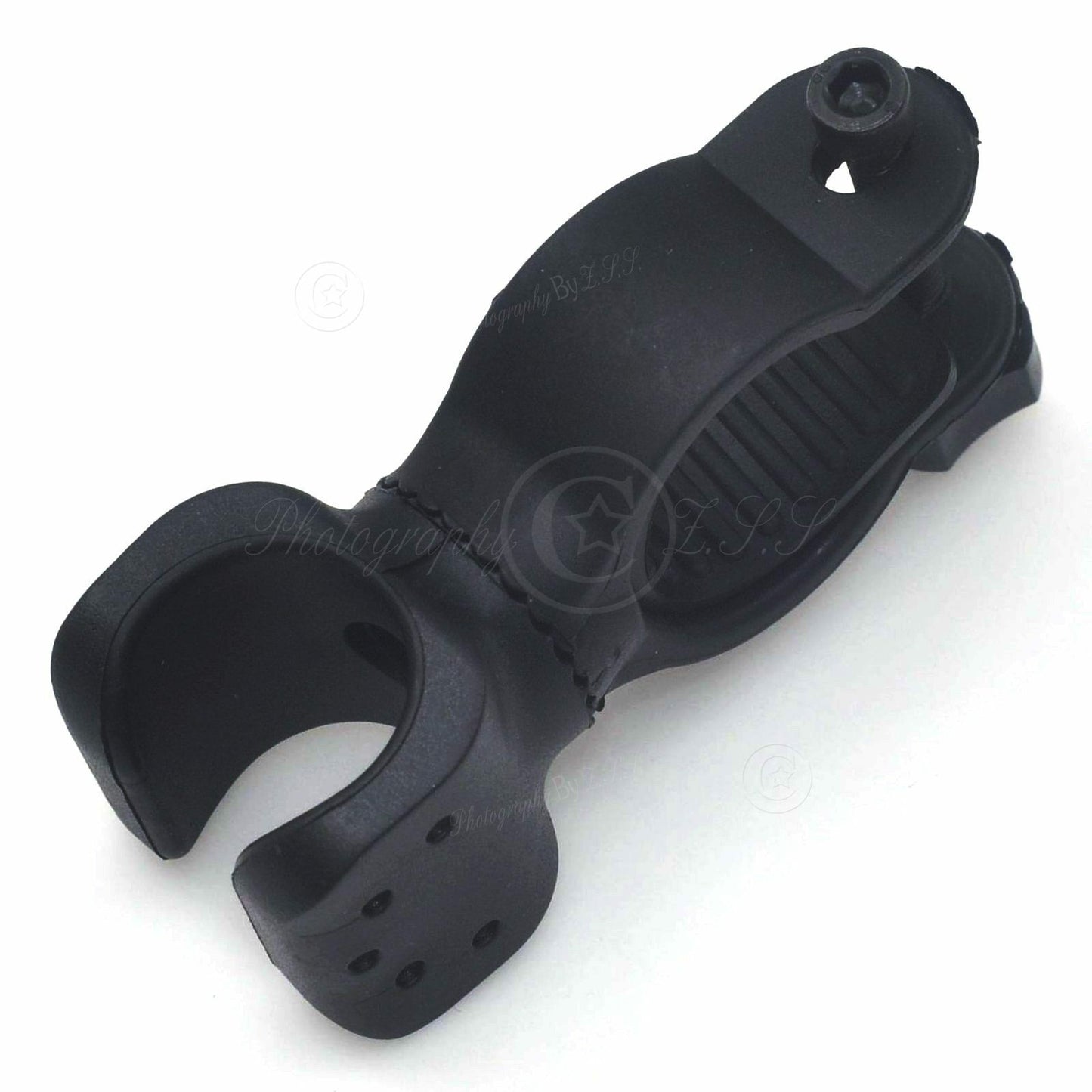2x Bicycle LED Flashlight Bracket 360° Holder Mount Soft Bike Quick Release Clip