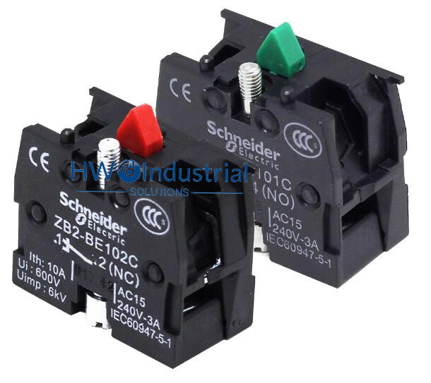 5PC  Button Switch Auxiliary Contact ZB2-BE102C Normally Closed 1NC