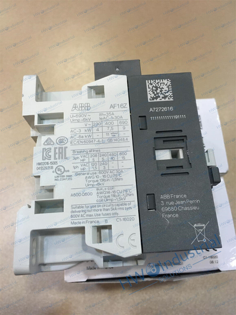 1/Piece AF16Z-30-10-21 ABB contactor Coil voltage 24-60V