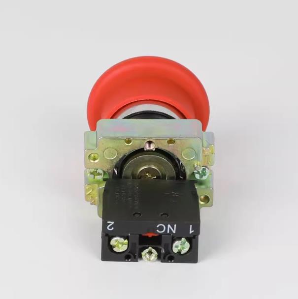 2Pcs   Button Switch XB2-BS142C Mushroom Emergency Stop Rotation Reset