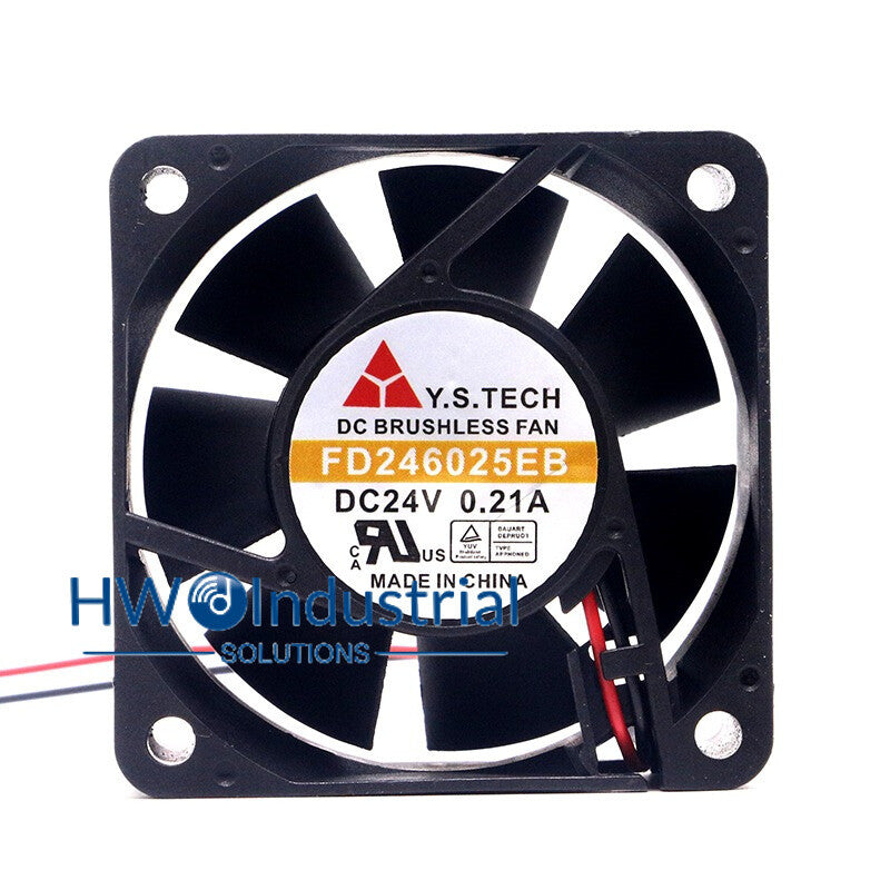 1PC FD246025EB 24V 0.21A 6CM Y.S.TECH Server Inverter Cooling Fan
