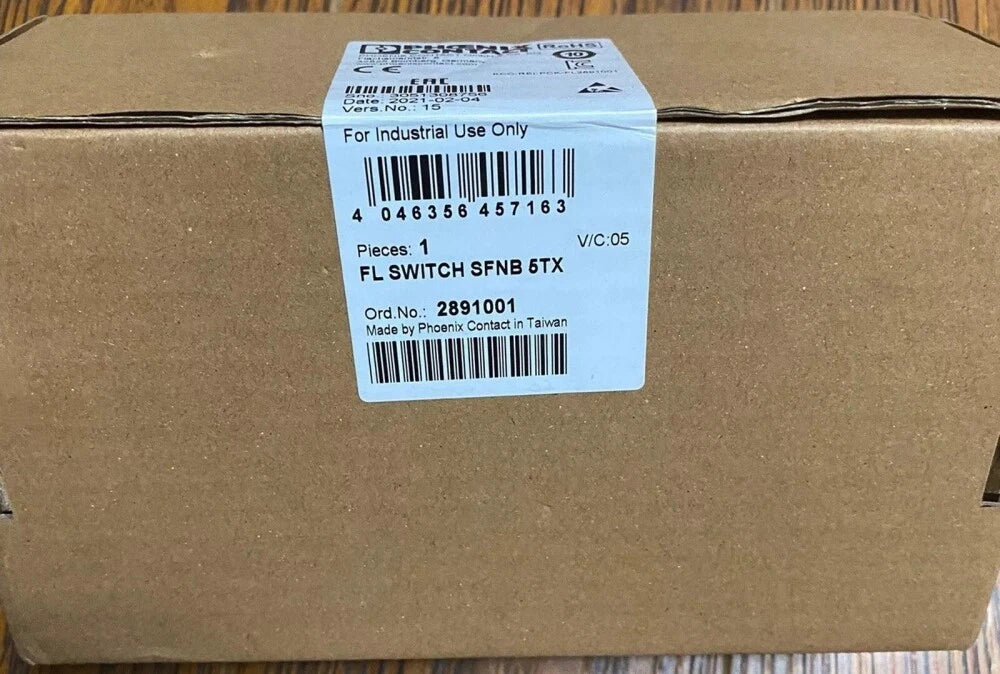PHOENIX CONTACT FL SWITCH SFNB 5TX Ethernet Switch 2891001 #P