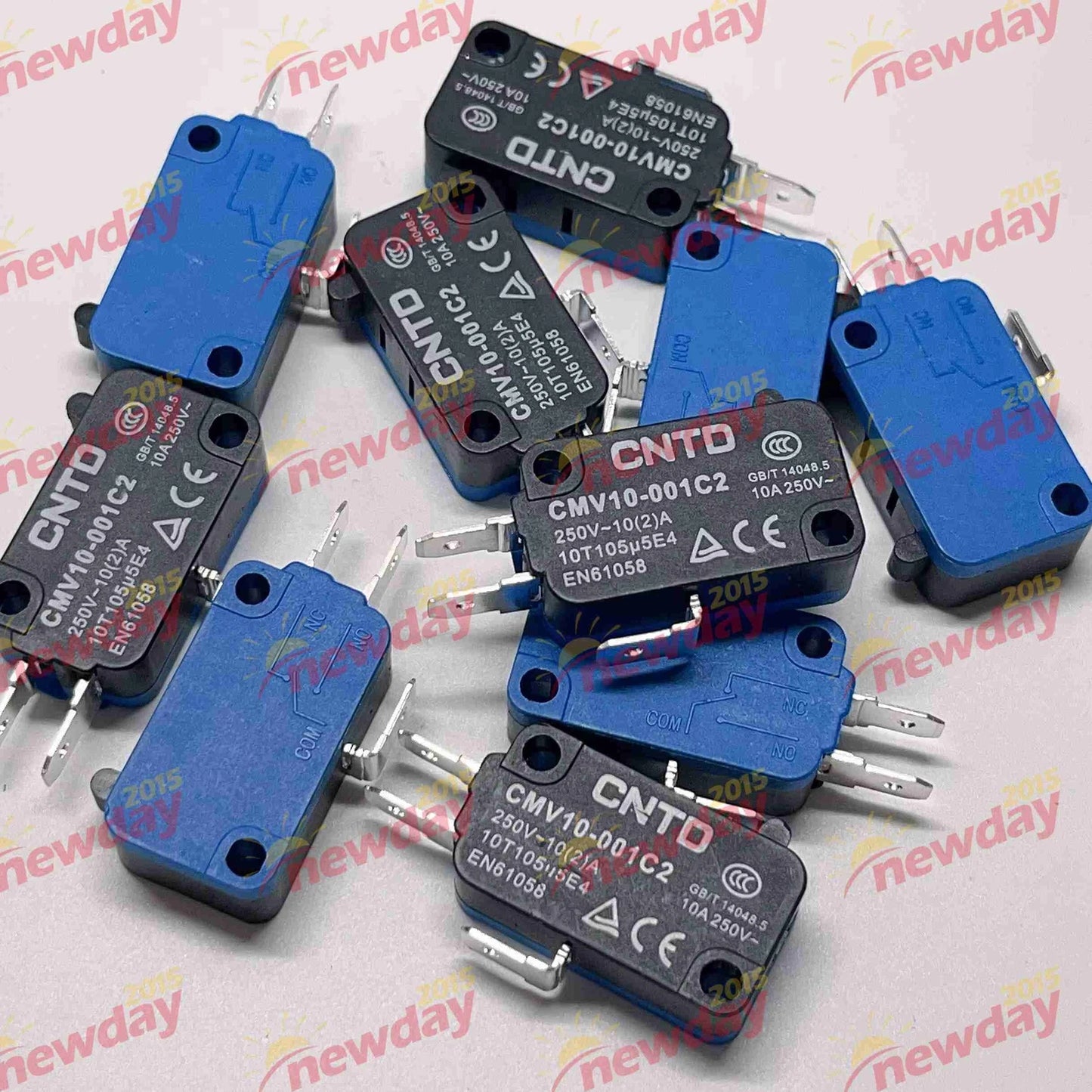 10pcs CMV10-001C2 Micro Limit Switch Replace CMV100D Button Type 1NC 1NO