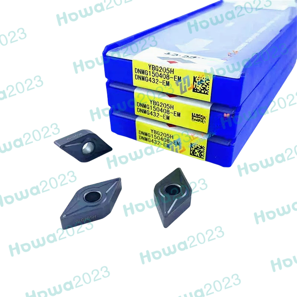 10pcs/Box DNMG150408-EM YBG205H DNMG432-EM CNC Turning Blade Carbide Insert