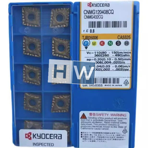 BOx/10PCS Kyocera Diamond CNC Blade CNMG120408CQ CA5525