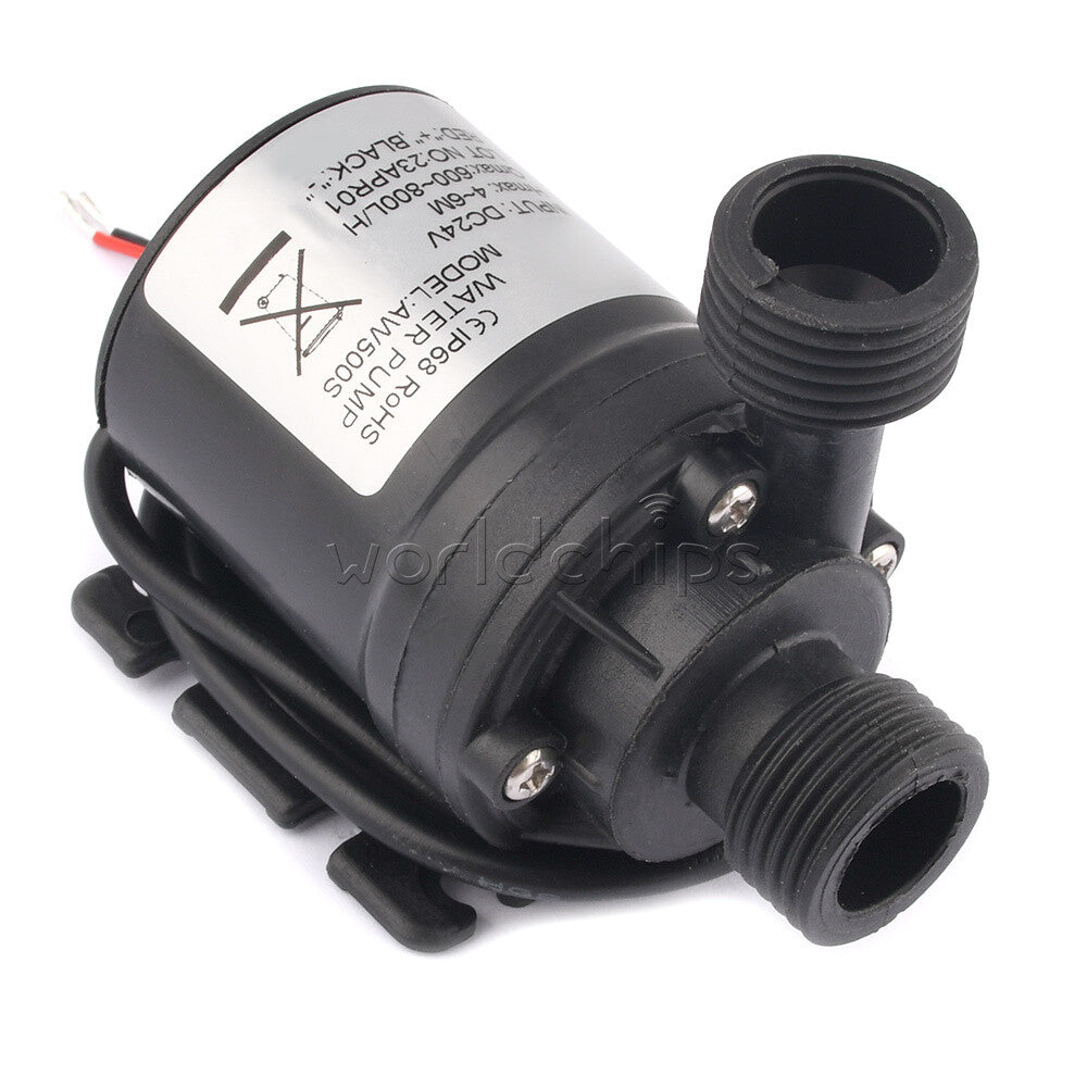 AW500S 12/24V Circulator Pump Mini Brushless Motor Submersible Water Pump 800L/H