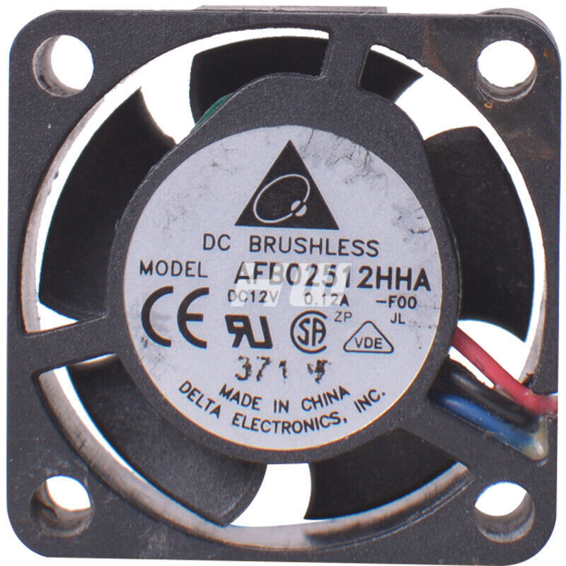 Delta AFB02512HHA F00 DC12V 0.12A Cooling Fan 2510 25x25x10mm 3pin