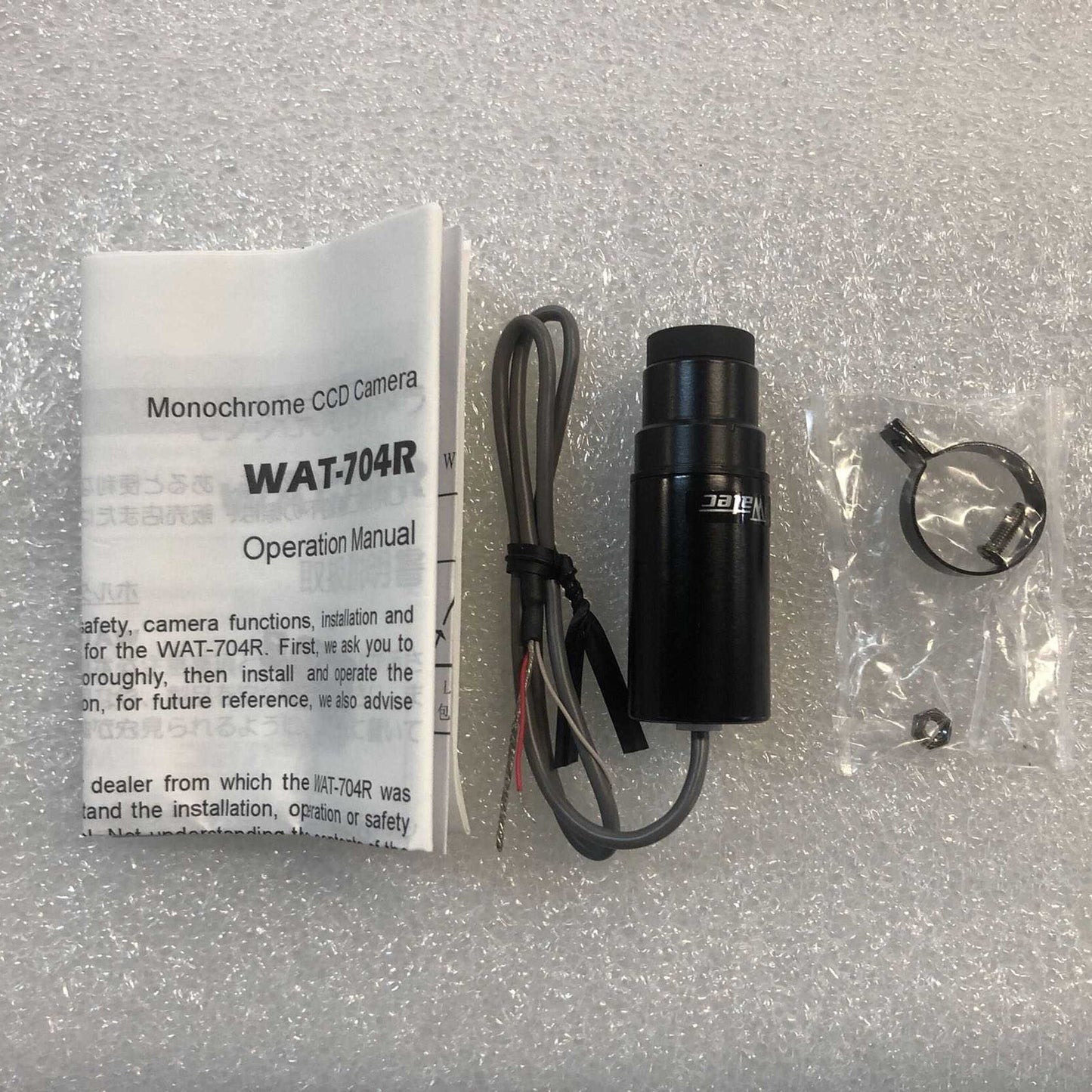 1PC  WATEC WAT-704R G3.8 black and white pen cylinder micro industrial camera