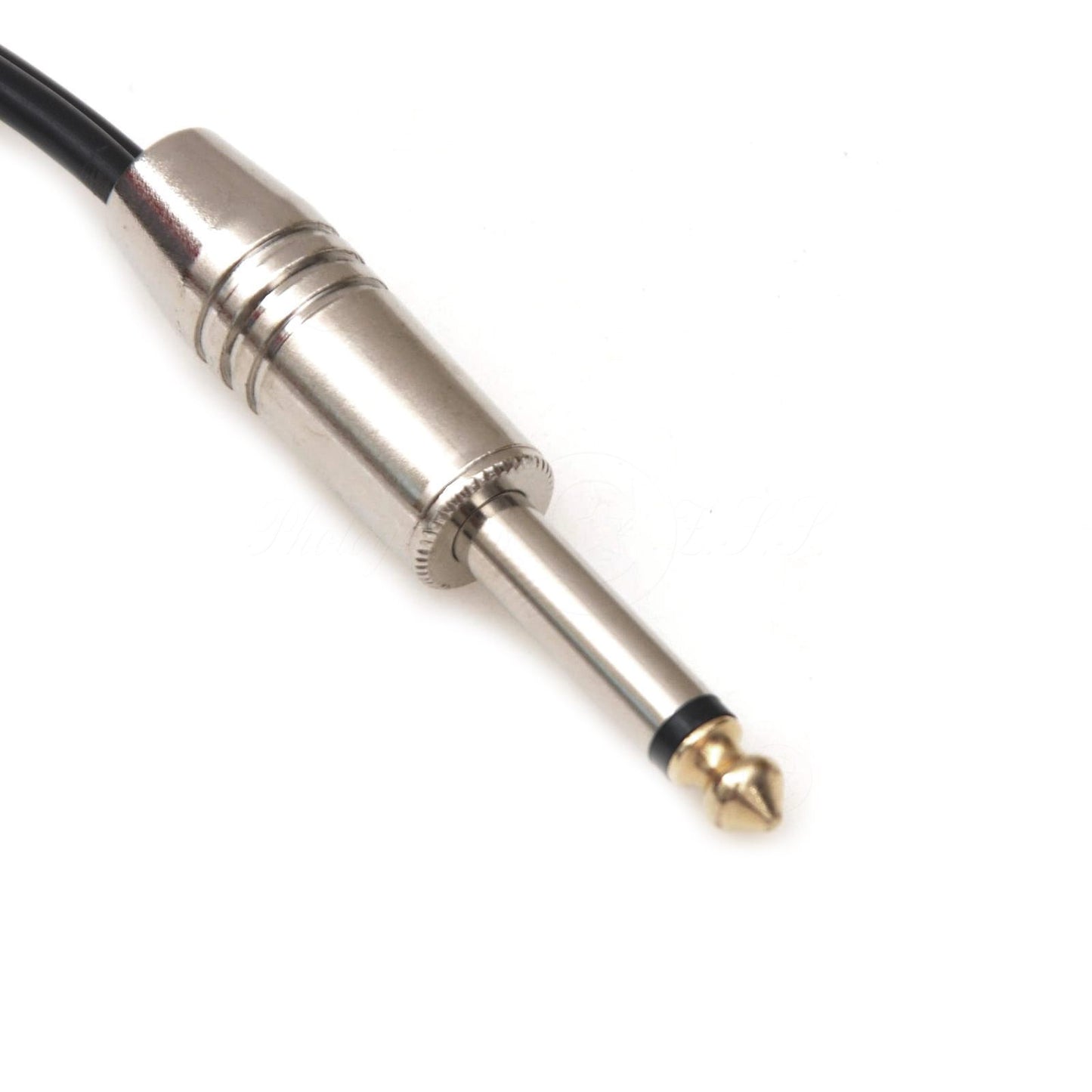 1/4 Inch Dual 6.35mm Mono Jack Splitter HiFi Audio Sys Cable Adapter Connector