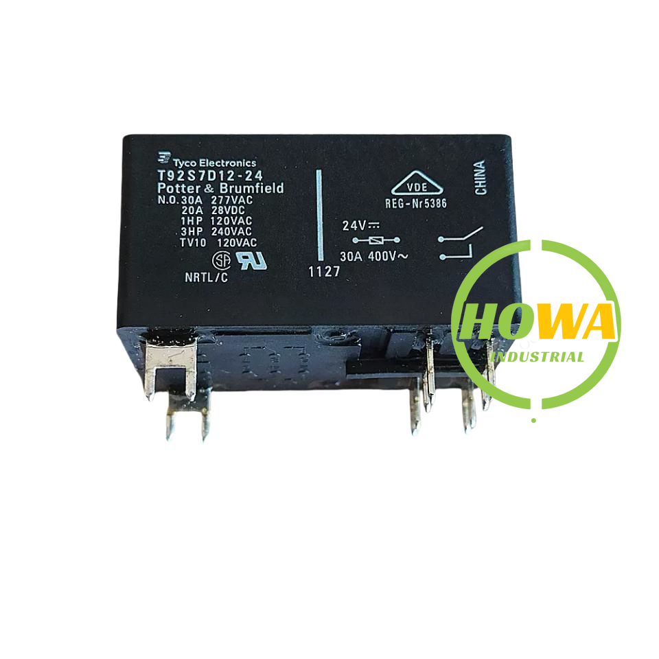 1/piece  T92S7D12-24 24V TE Refrigerator Relay 6-pin 30A