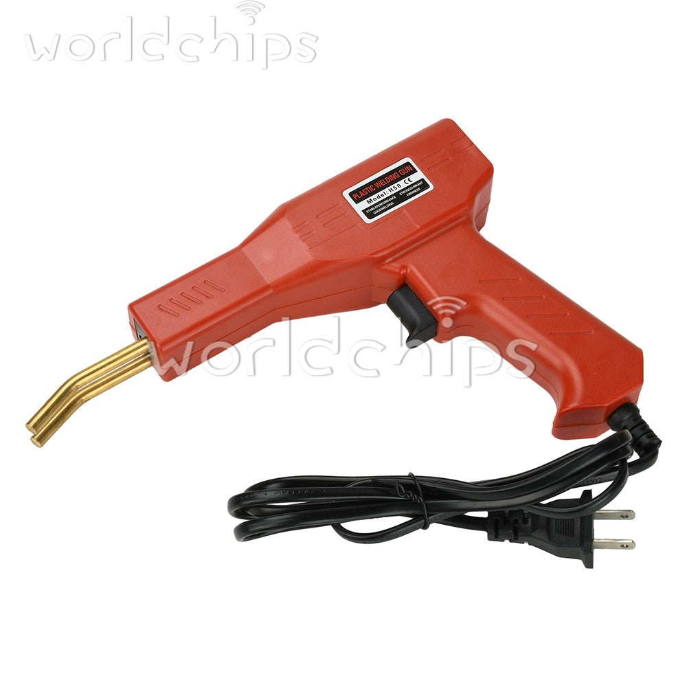 Hot Stapler Car Bumper Fender Fairing Welder Gun Plastic Repair Kit 600 Staples