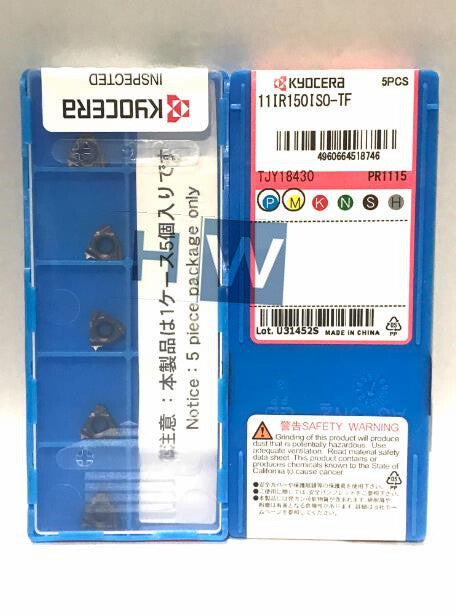 BOx/ 5PCS Kyocera Thread Cutter 16IR150ISO-TF PR1115 CNC Blade