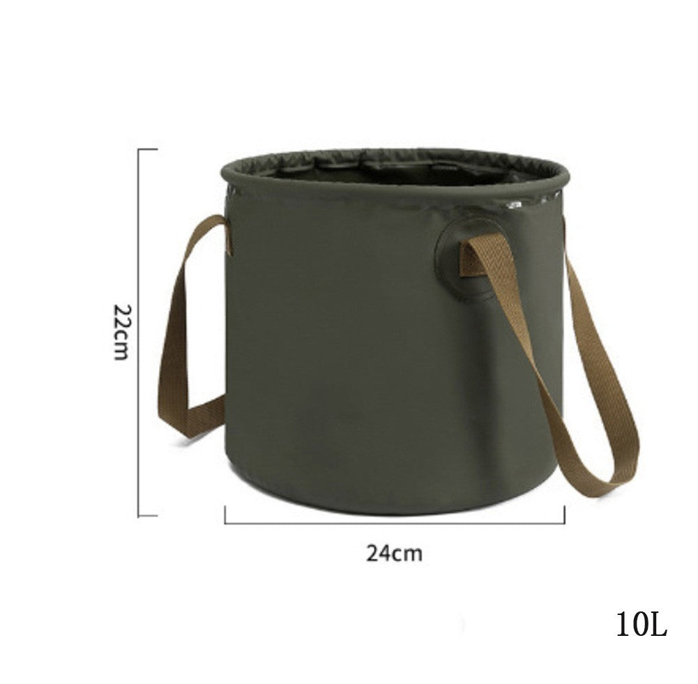 Multi Use Folding Bucket Collapsible Water Container for Hiking Fishing Camping