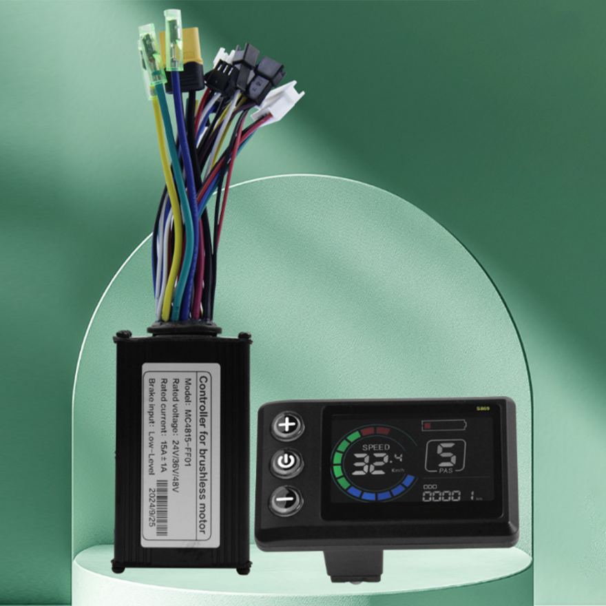 Brushless Motor Controller Kit with LCD and Throttle for Electric Bicycles