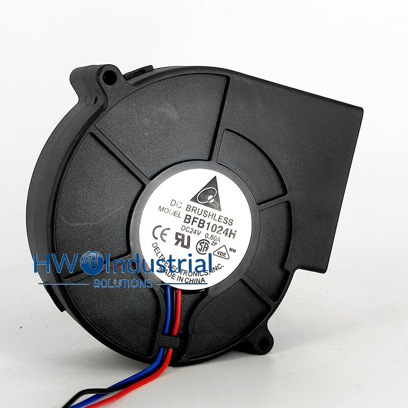 1PC Delta 9733 24V 0.60A Turbine Centrifugal Fan BFB1024H Double Ball Blower