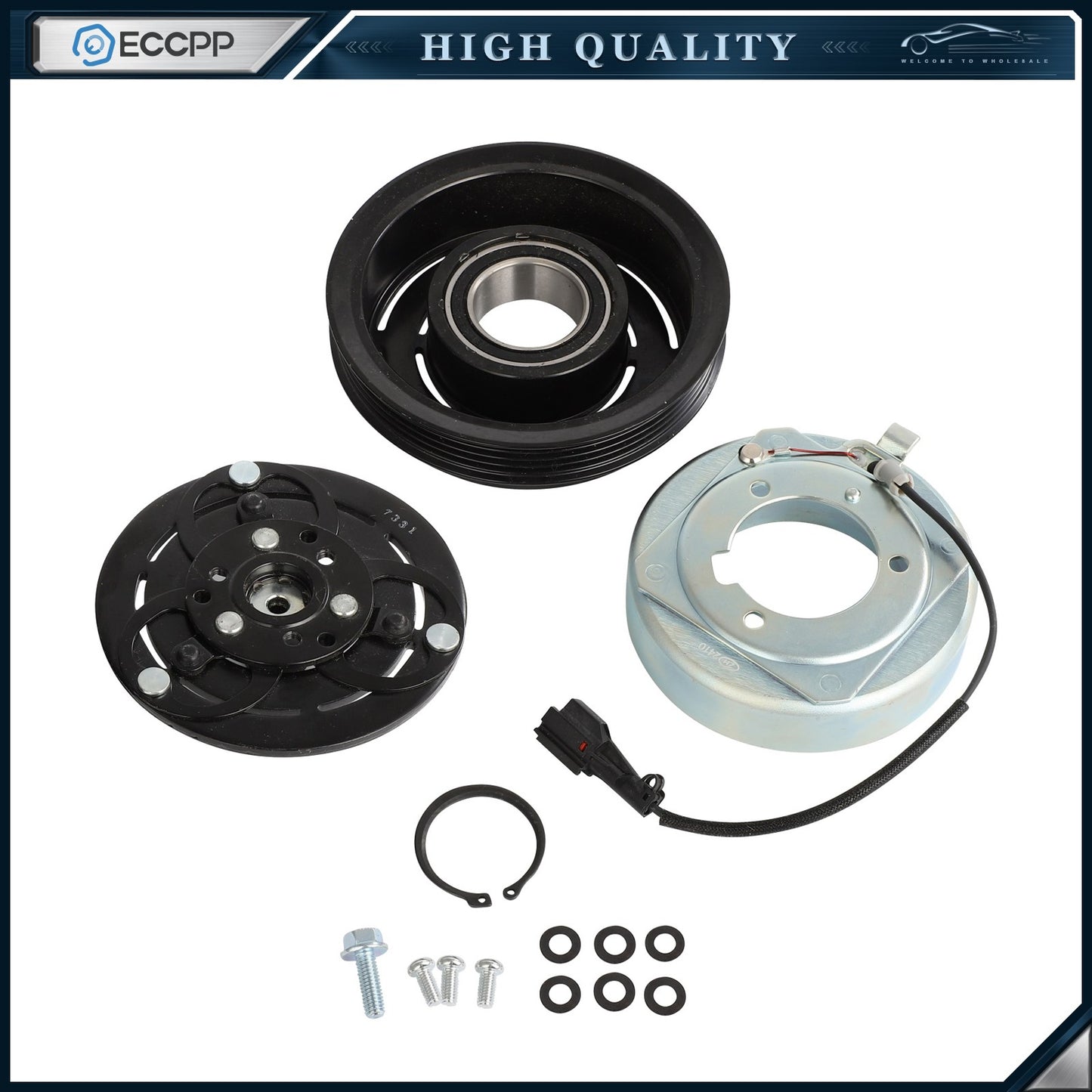 AC Compressor Clutch Kit For Subaru Forester 2001-2002 Legacy 2.5L 1998-1999