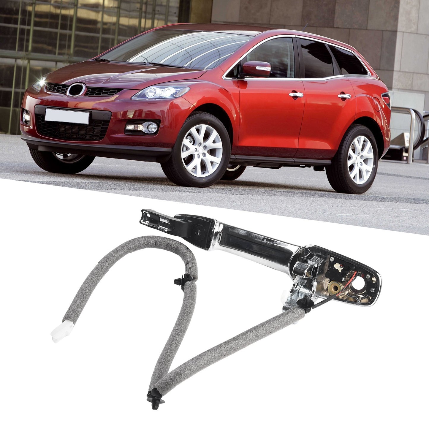 Sleek Silver Door Handle for Mazda CX7 6 8 CX9 RX8 EG2459410B LT13 59 410