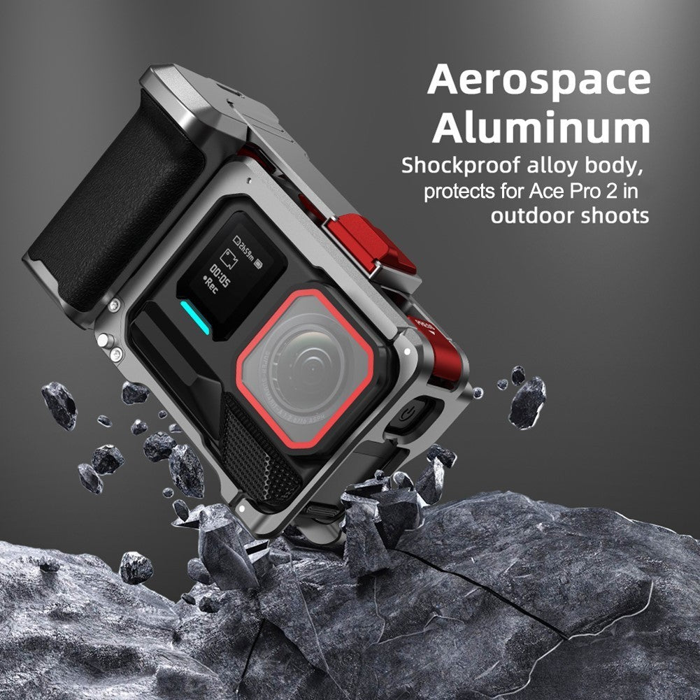Portable For Insta360 AcePro2 Camera Handle with Shock Absorption and Grip