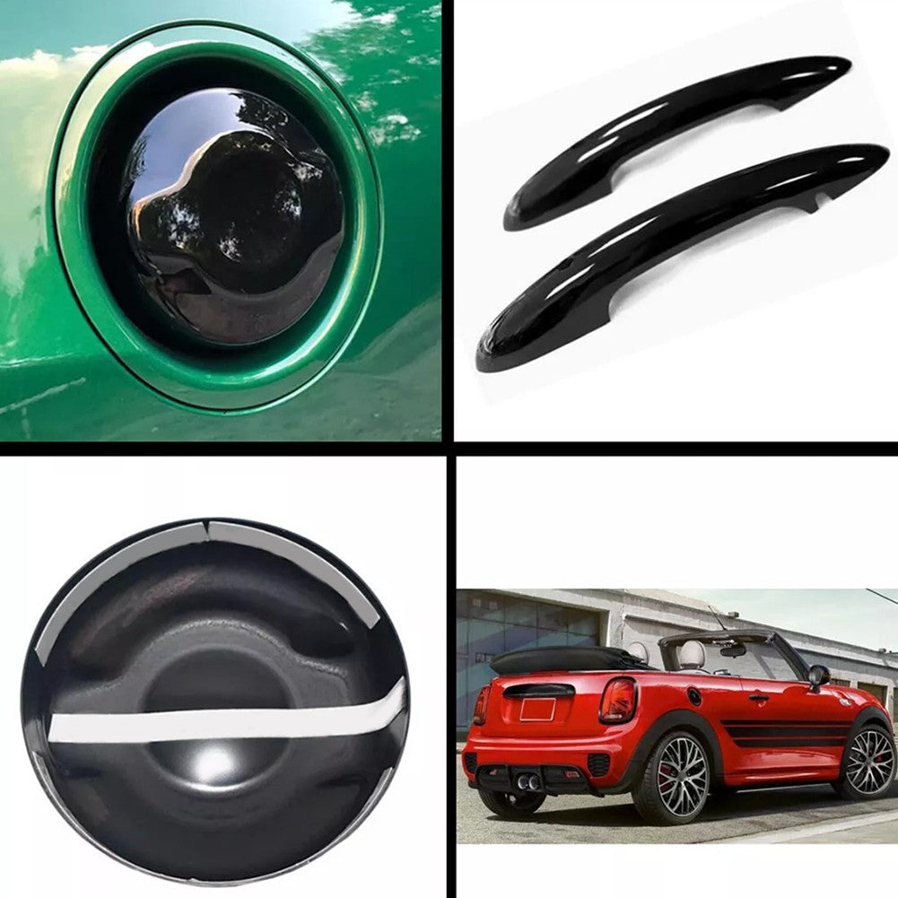 Glos Black Fuel Tank Cap Cover for MINI For Cooper F55 F56 F57 2015 2023