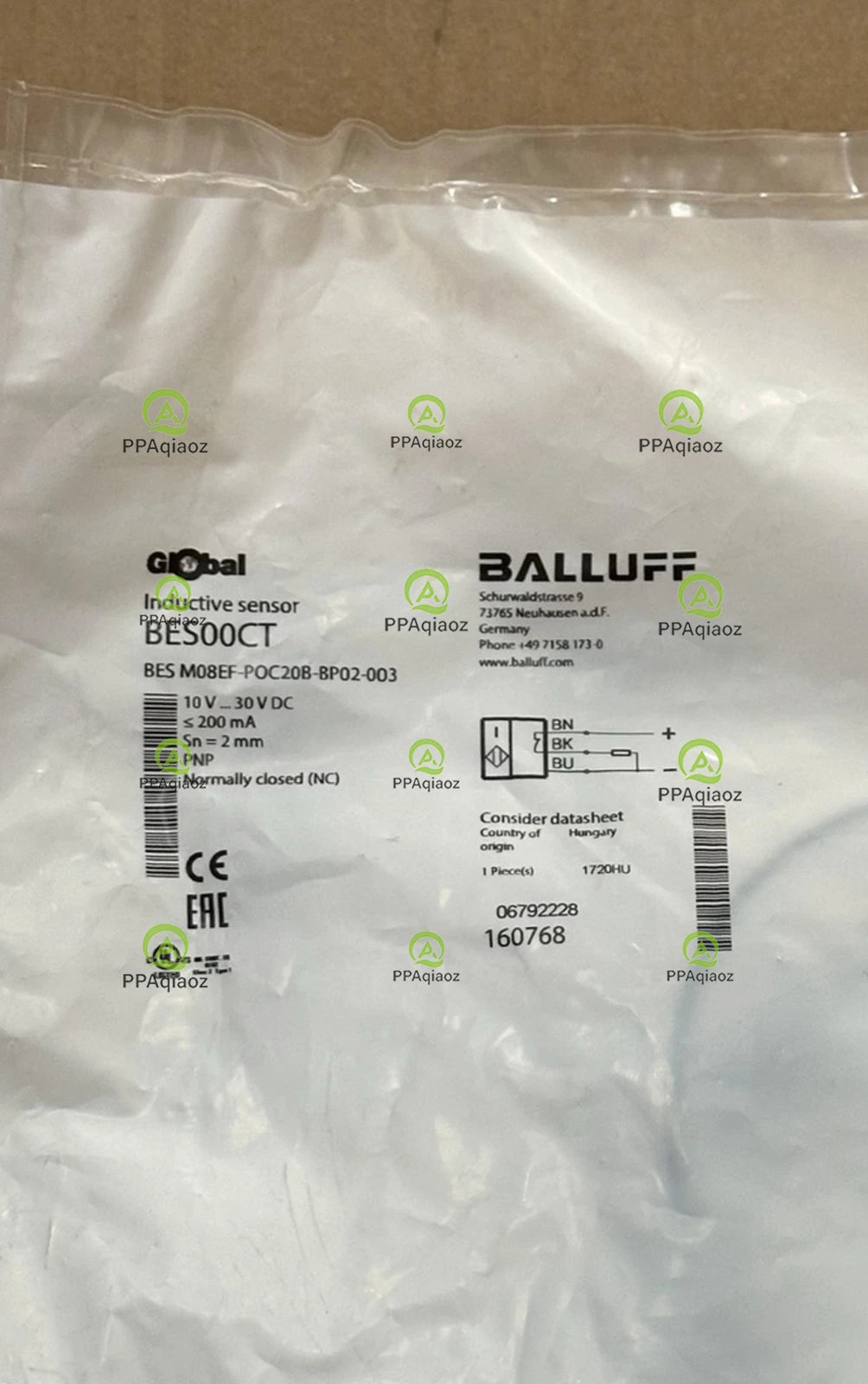 1Pcs  BALLUFF BES M08EF-POC20B-BP02-003（BES00CT) sensor Fast delivery