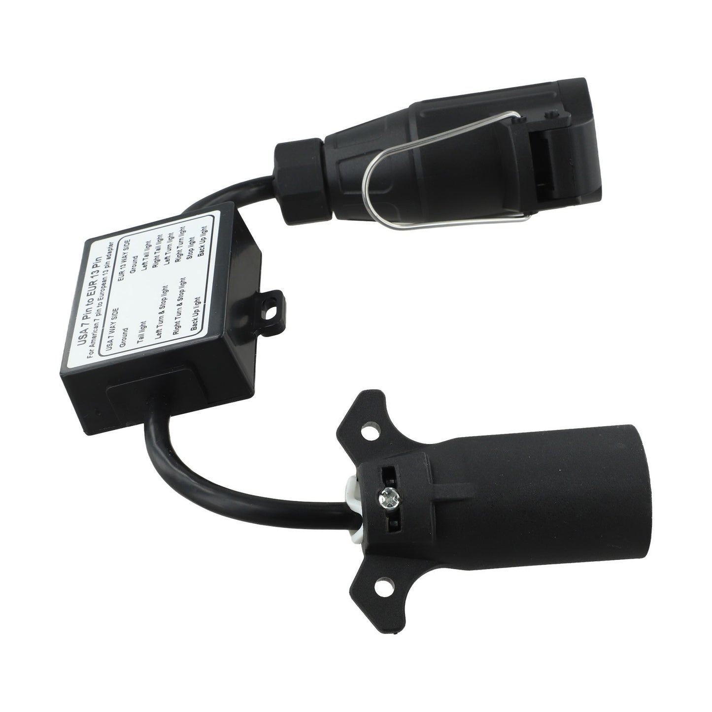 13-Pin Trailer Light Converter 7-Way Accessory Connector Electrical Parts