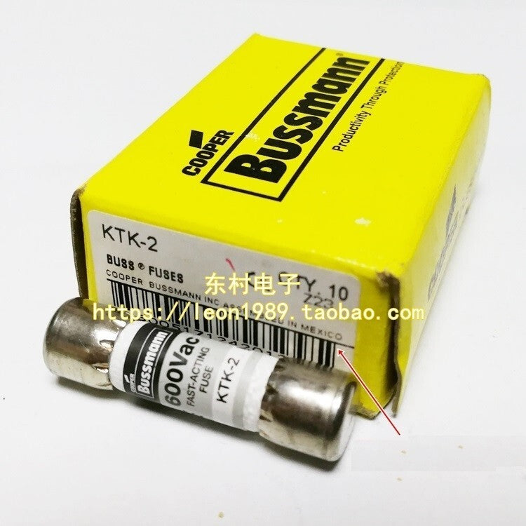 10pcs Bussmann EATON Fast Acting Fuse KTK-2 KTK2 2A  free ship