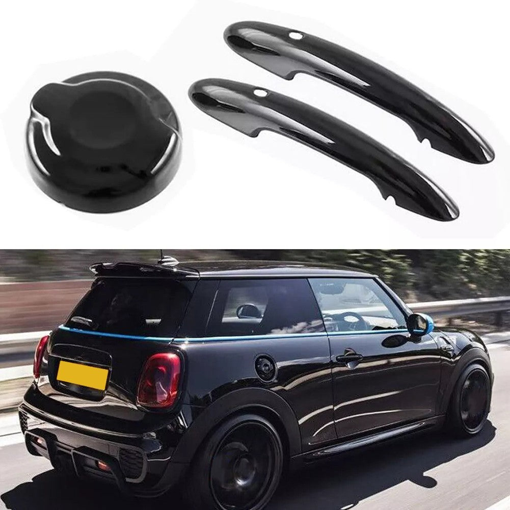 Glos Black Fuel Tank Cap Cover for MINI For Cooper F55 F56 F57 2015 2023