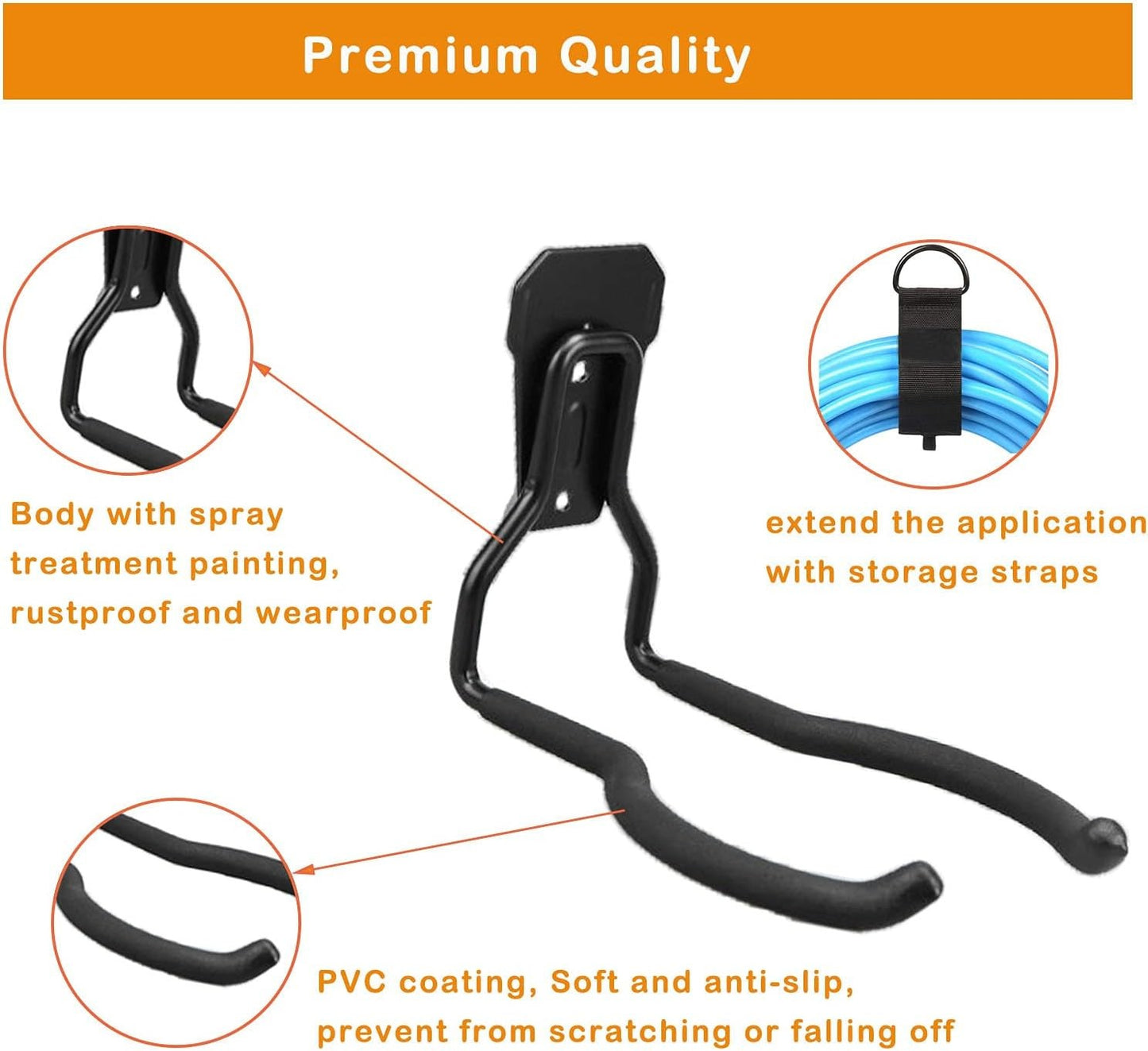 Garden Power Tool Hanger, Garage Wall Hooks, Weedeater Rack, String Trimmer Hang